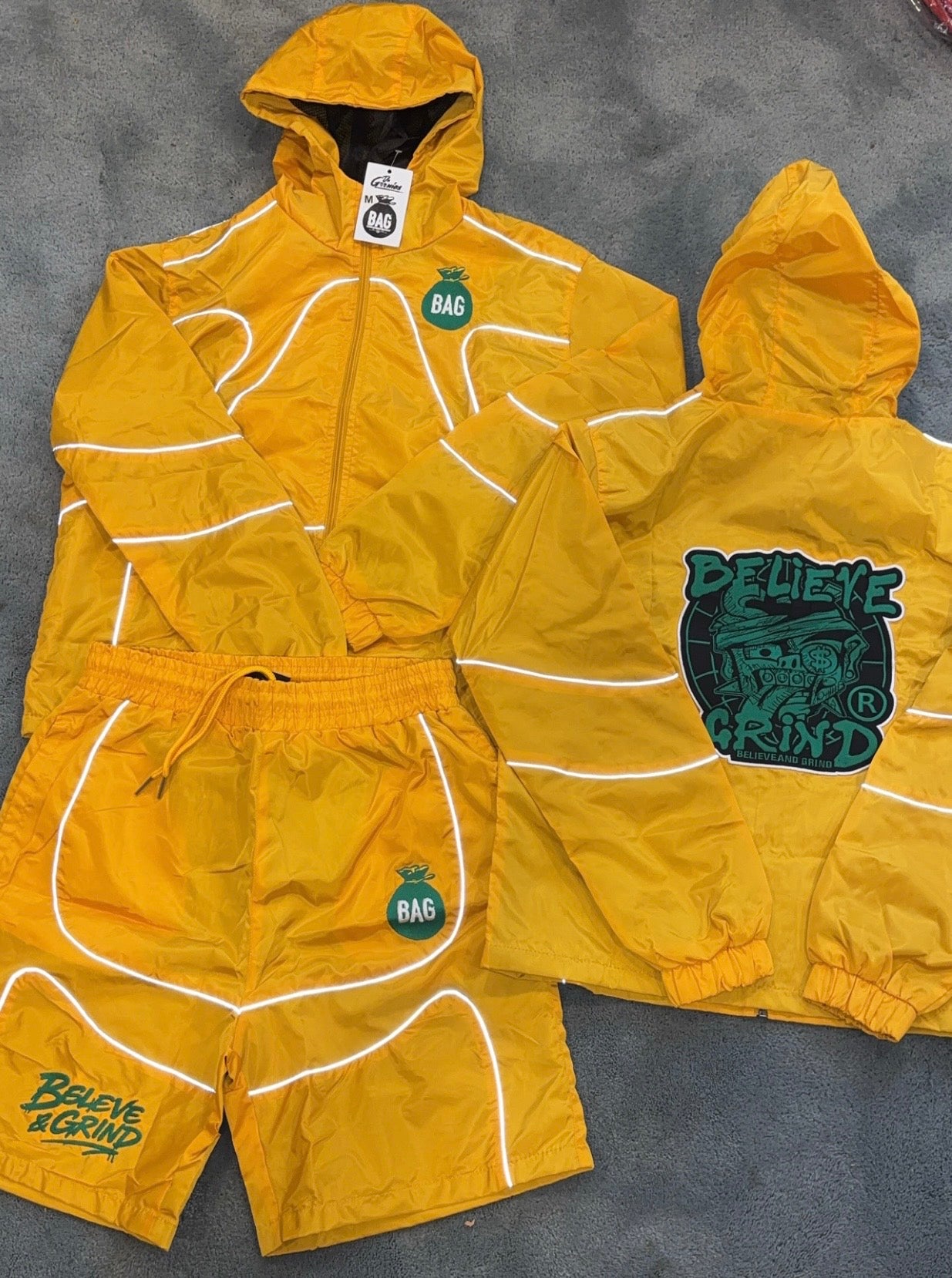 Yellow/White & Green.